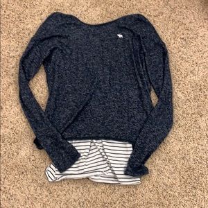 Navy blue Abercrombie long sleeve shirt